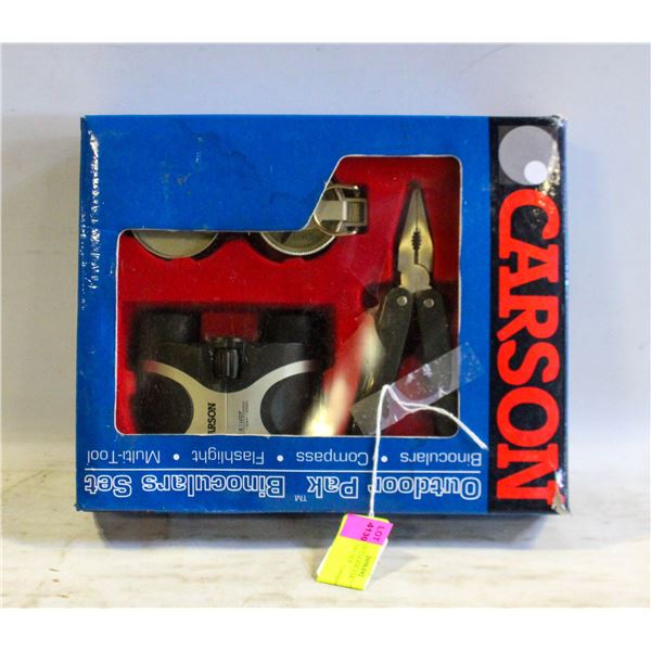 CARSON OUTDOOR PAK BINOCULARS SET
