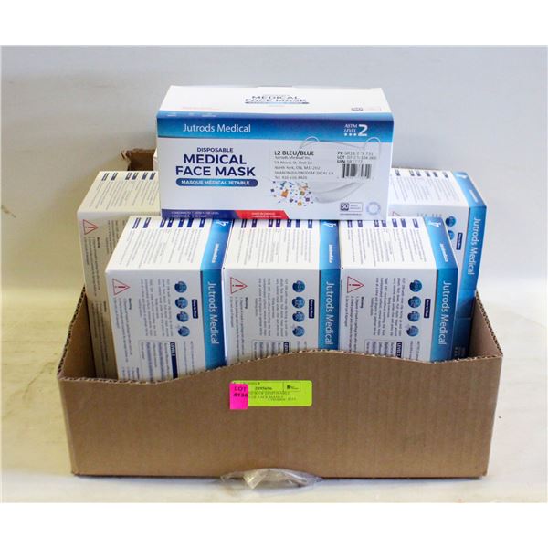 10X50PKS NEW OF DISPOSABLE LEVEL 2 BLUE FACE MASKS