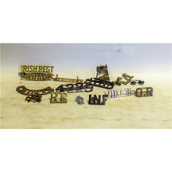 METAL CANADIAN SHOULDER TITLE LOT