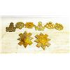 Image 1 : 8 BRITISH CANADIAN NO LUG CAP BADGES