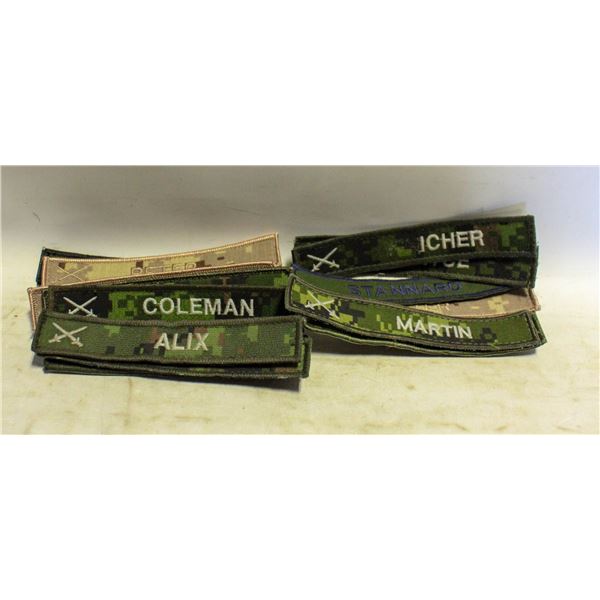 CANADIAN ARMED FORCES NAME TAG LOT
