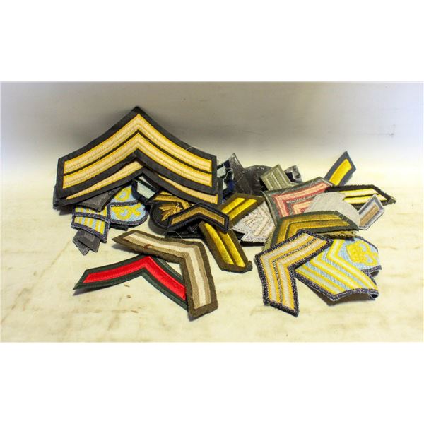 MILITARY CHEVRON PATCH LOT