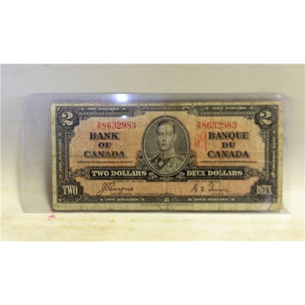 1937 $2 BANKNOTE DOLLARS