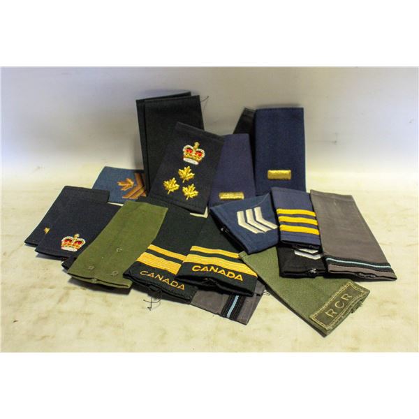 CANADIAN MILITARY EPAULETS 20 SINGLES