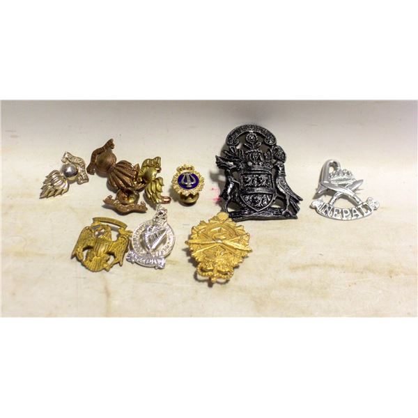 MIXED MILITARY BADGE LOT