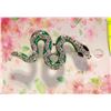Image 1 : 2” SNAKE BROOCH IN RHINESTONES & SILVERY