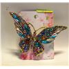 Image 1 : EXTRA LARGE BUTTERFLY BROOCH WITH PASTEL