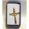 Image 1 : CRUCIFIX GOLD TONE FASHION PENDANT 2.4”X 1.9”