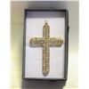 Image 1 : CRUCIFIX GOLD TONE FASHION PENDANT FILLED