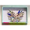 Image 1 : LARGE RAINBOW CRYSTAL BUTTERFLY BROOCH