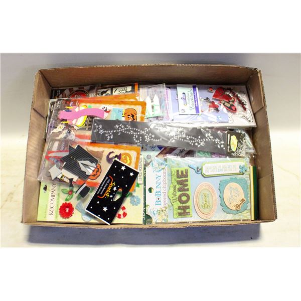 FLAT OF SCRAPBOOKING EMBELLISHMENT