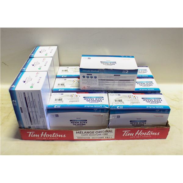 10X50PKS NEW OF DISPOSABLE LEVEL 2 BLUE FACE MASKS