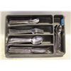 Image 1 : SILVERWARE SET WITH TRAY