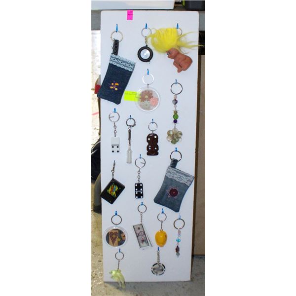 BOARD OF KEY CHAINS
