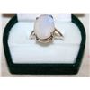 Image 1 : VTG STERLING SILVER W MOONSTONE RING SZ 9