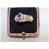Image 1 : VINTAGE STERLING SILVER AMETHYST RING SZ 8.5