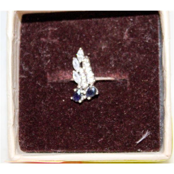 NEW STERLING SILVER & SAPPHIRE,
