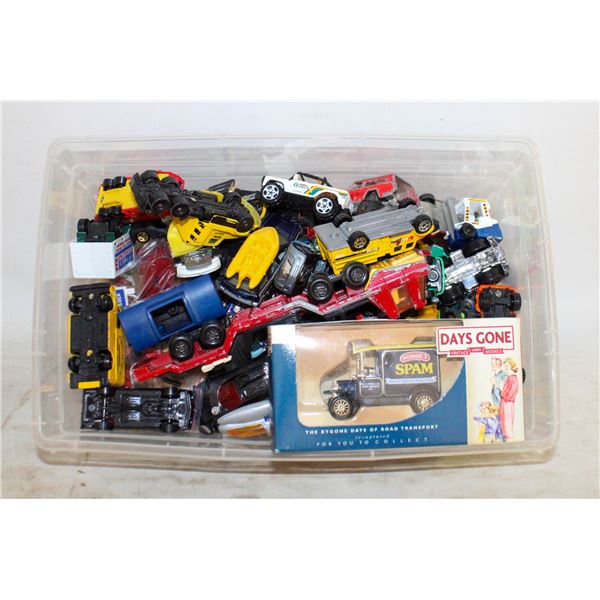 FLAT FULL OF COLLECTIBLE DIECAST CARS INCLUDES
