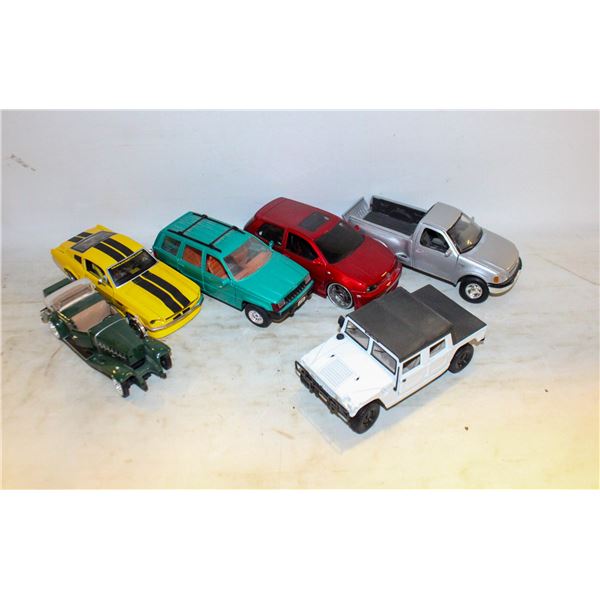 FLAT FULL OF COLLECTIBLE DIECAST CARS INCLUDES