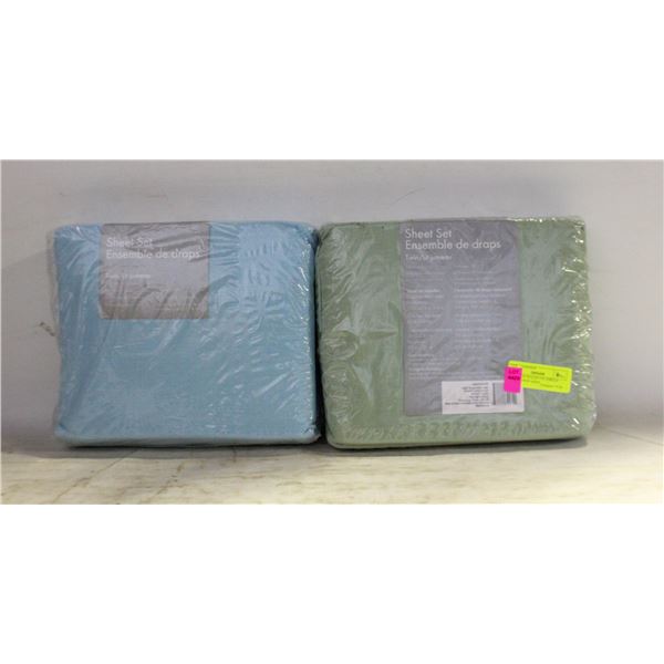 TWO NEW SEALED 130 THREAD COUNT TWIN SIZED