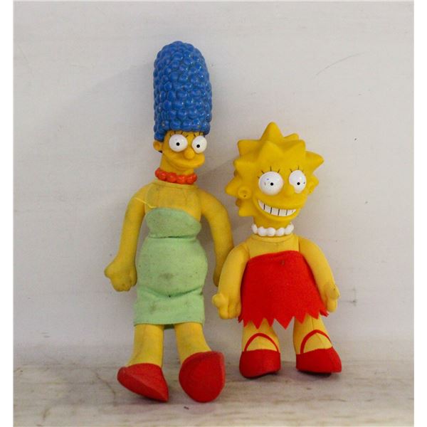 THE SIMPSONS 1990 RUBBER FACE CLOTH BODY
