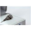 Image 2 : 26) 10KT WHITE GOLD DIAMOND RING. SIZE 12