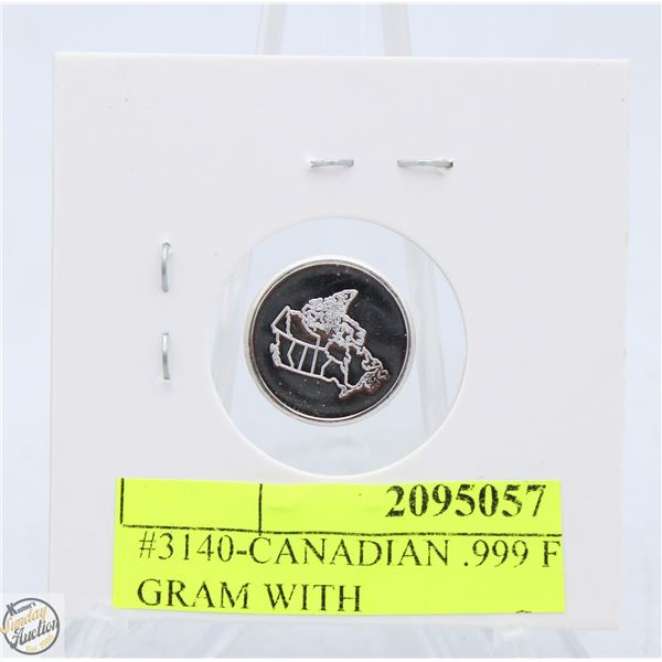 #3140-CANADIAN .999 FINE SILVER 1 GRAM WITH