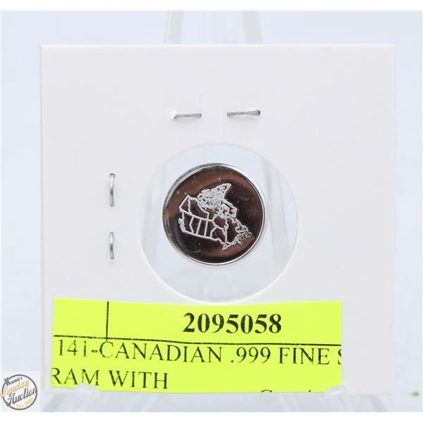 #3141-CANADIAN .999 FINE SILVER 1 GRAM WITH