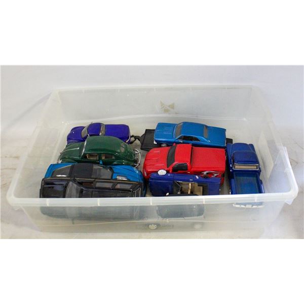 FLAT FULL OF COLLECTIBLE DIECAST CARS INCLUDES