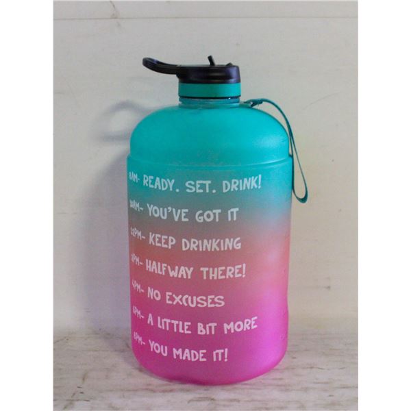 1 GALLON WATER JUG 3.78L MOTIVATIONAL BOTTLE