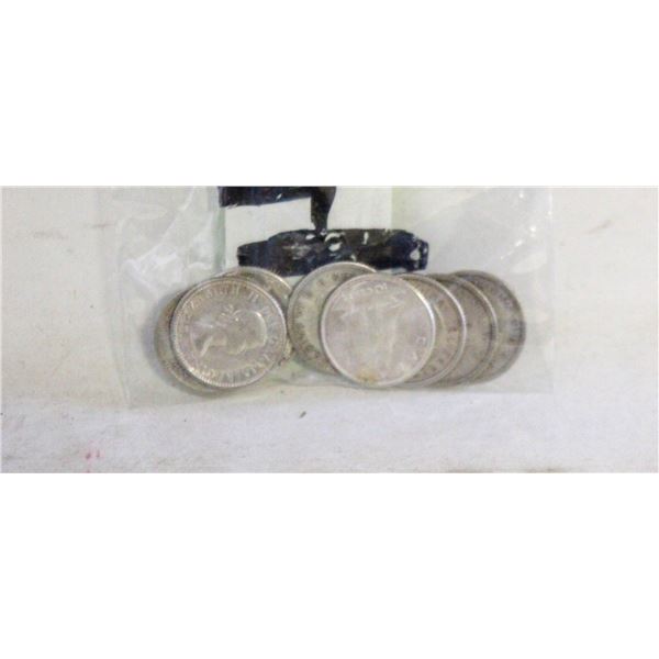 CAD SILVER DIMES INCLUDES KING GEORGE
