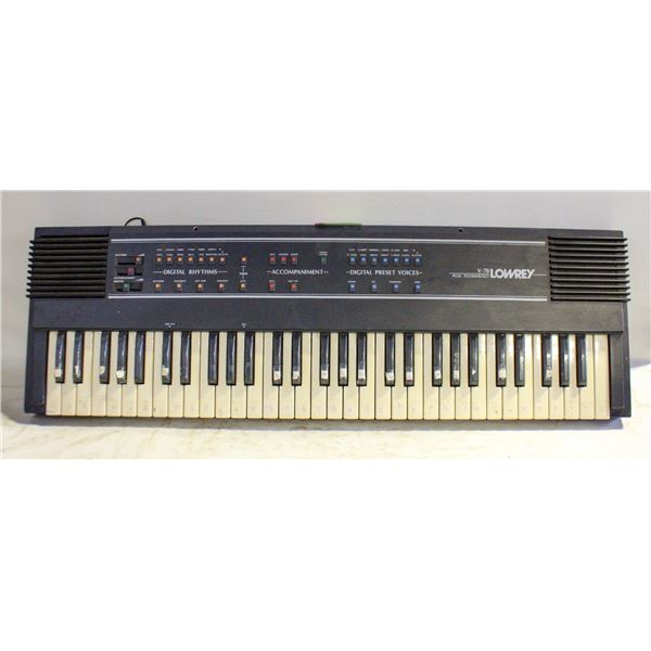 LOWREY V-70 KEYBOARD WITH CORD