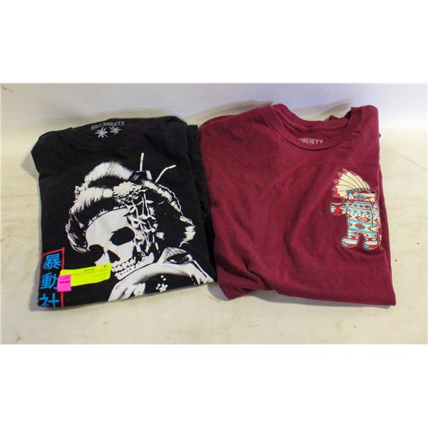 RIOT SOCIETY T-SHIRTS 2 SIZE M