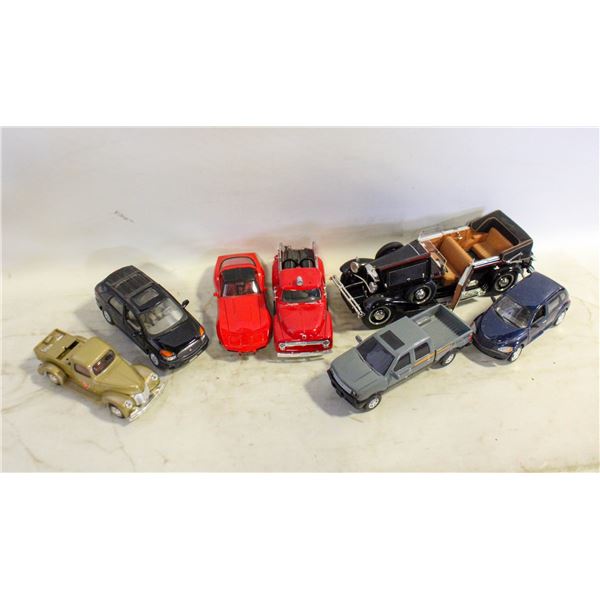 FLAT FULL OF COLLECTIBLE DIECAST CARS INCLUDES