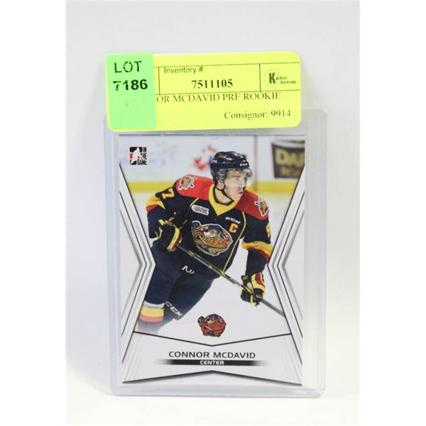 CONNOR MCDAVID PRE ROOKIE CARD