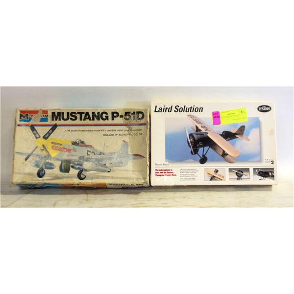 2 VINTAGE MODEL PLANES