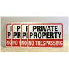 Image 1 : 4 NEW 7X10 " NO TRESPASSING SIGNS