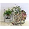 Image 1 : HOME DECOR / FAKE PLANTS IN POTS + PLAQUE