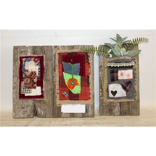 FLAT OF WOODEN ART FLOWER HOLDERS