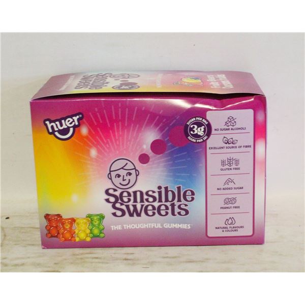 NEW HUER SENSIBLE SWEETS FRUITY BEARS 12X 50G BAGS