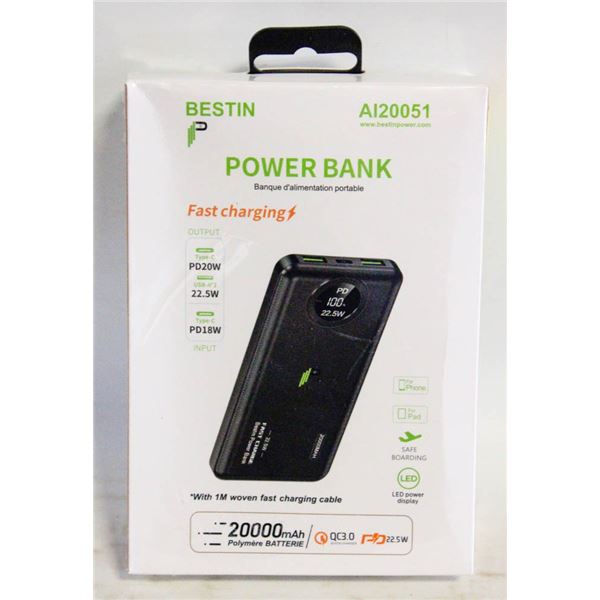NEW POWER BANK FAST CHARGING 20000mAh 22.5W