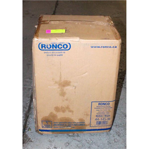 CASE (25) OF NEW RONCO POLYPROPYLENE