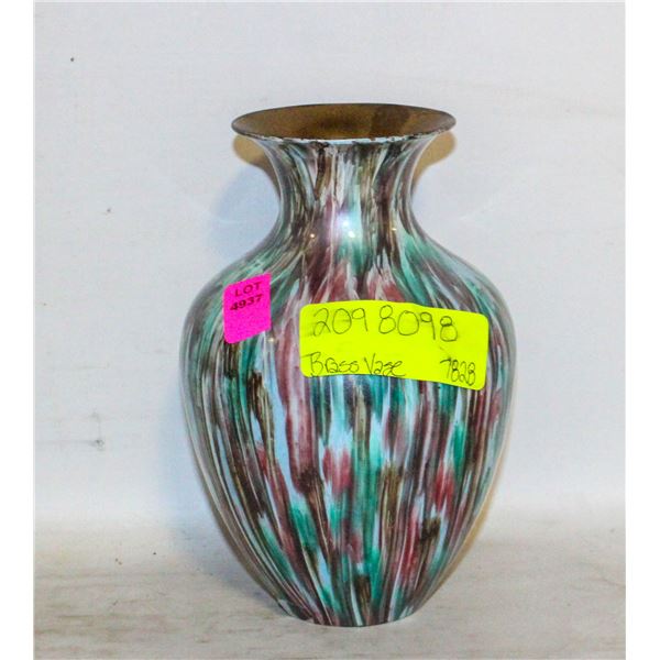 BRASS VASE 7 INCHES TALL