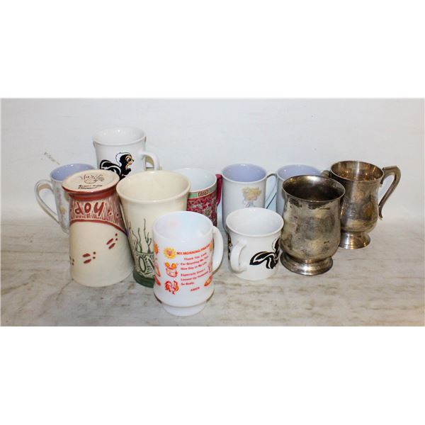 FLAT OF COLLECTIBLE MUGS