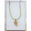Image 1 : AGATE LEAF NECKLACE 20"