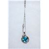 Image 1 : BLUE CRYSTAL NECKLACE 16" EXTENDS TO 18"