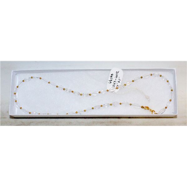 44CT CRYSTAL NECKLACE 18"