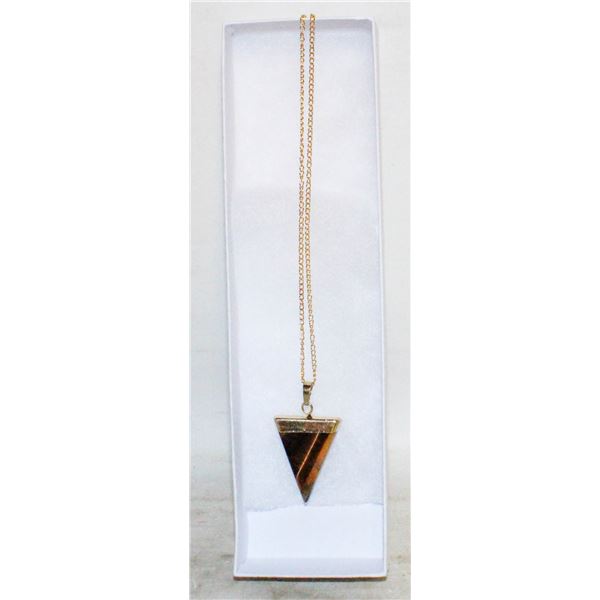 TIGER'S EYE NECKLACE 17"