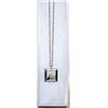 Image 1 : SQUARE LOCKET WITH ASST GEMSTONES 20"