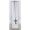 Image 1 : STAINLESS STEEL CROSS NECKLACE 23"